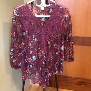 Boho lace blouse
